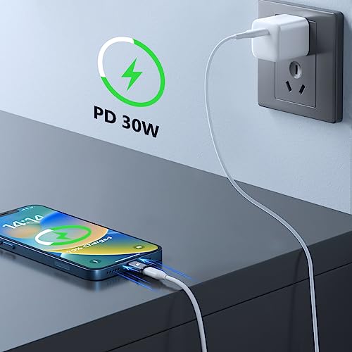 Image of Kinsound USB Type C Female to Lighting Adapter Converter with 30W PD Fast Charging, Data Transfer & Audio Connector for iPhone 13 12 11 Airpods iOS Device