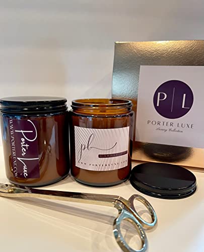 Porter Luxe Luxury Collection|Bite Me Candle|Premium Wood Wick|All Natural Coconut Apricot Wax|Clean Extended Burn Time|Birthday|Holiday|Gifts For Women Men|Home Decor|Aromatherapy #TOP3