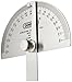 General Tools 18 Round Head Stainless Steel Angle Protractor, 0 to 180 Degrees, 6-Inch Arm