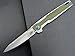 Eafengrow EF942 EDC Folding Knife, D2 Steel Blade Titanium Plating & G10 Handle,Pocket Clip with Frame Lock EDC Pocket Flipper Knife for Camping Hiking Survival Outdoor(Green)