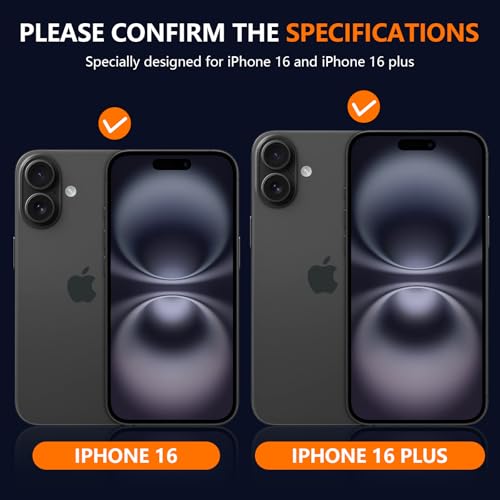 Protecteur d'objectif iPhone 16 anti-rayures cache métal givré noir - 2