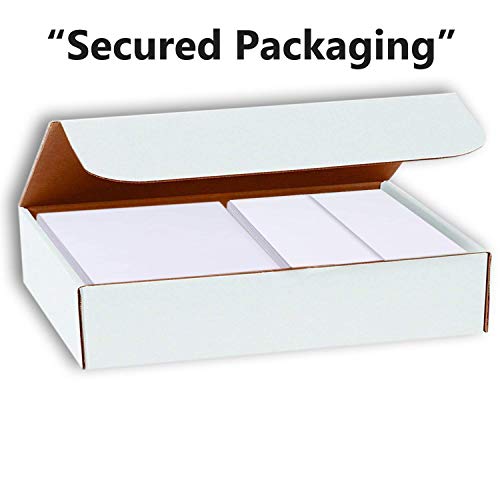 Hamilco White Cardstock Thick Paper - Blank Index Flash Note & Post Cards With Envelopes - Greeting Invitations Stationary 5 X 7" Heavy Weight 100 Lb Card Stock For Printer (100 Pack - With Envelopes) #TOP2