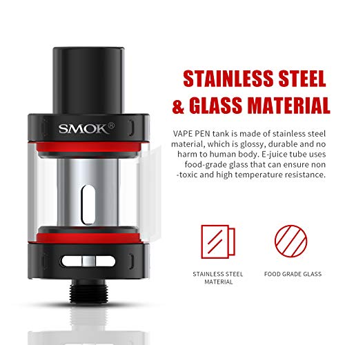 SMOK-Vape-Pen-Tank-Black-E-Cigarette-Vape-Tank-2mL-No-Nicotine