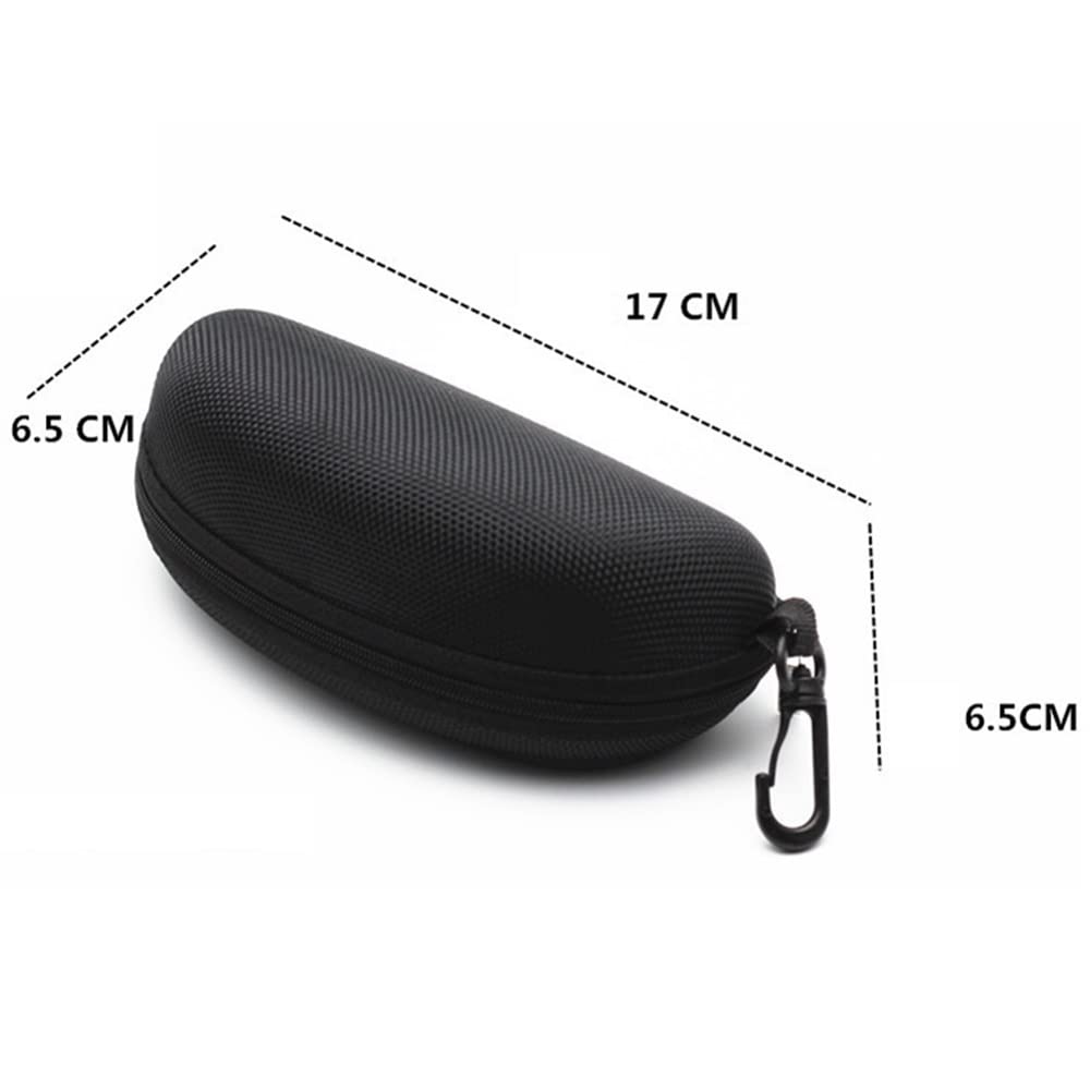 Custodie per Occhiali Scatola for Occhiali Eva Scatola con Cerniera Scatola for Occhiali da Sole Nera