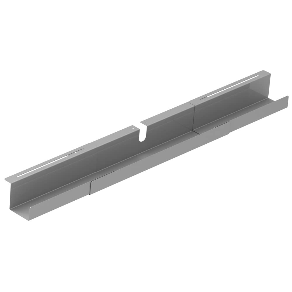 Verstellbare Kabelkanal für Schreibtische und Tische - Grau - 79 - 150 cm