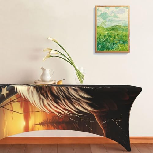 Nappe de table pour fête et banquet extensible de 1,8 m imperméable - 7