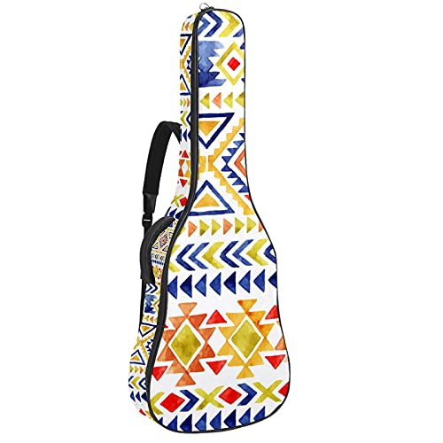 Housse de guitare acoustique 106 cm sac à dos rembourré antichoc pour guitare classique et folk