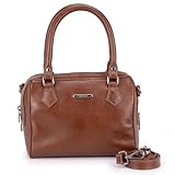 Bolsa Feminina De Mão Pequena Couro Milão Sifra (MARROM)