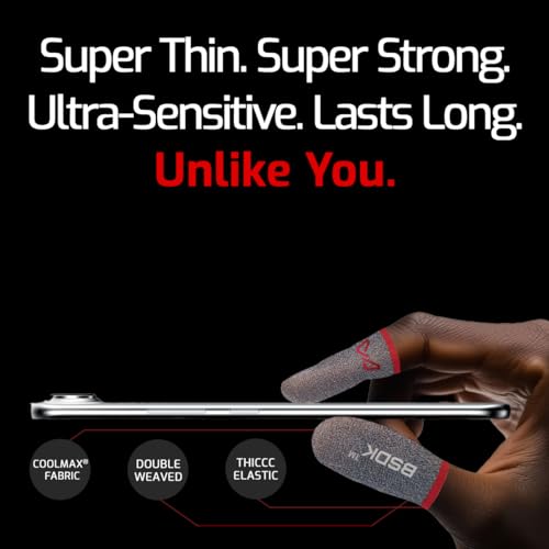 Image of World's Most Durable Thumbsleeve /Fingersleeve | BSDK Gaming Thumb & Finger Sleeve for Mobile Game| 4 Pieces | Metal Box | Made for PUBG, CODM and Freefire