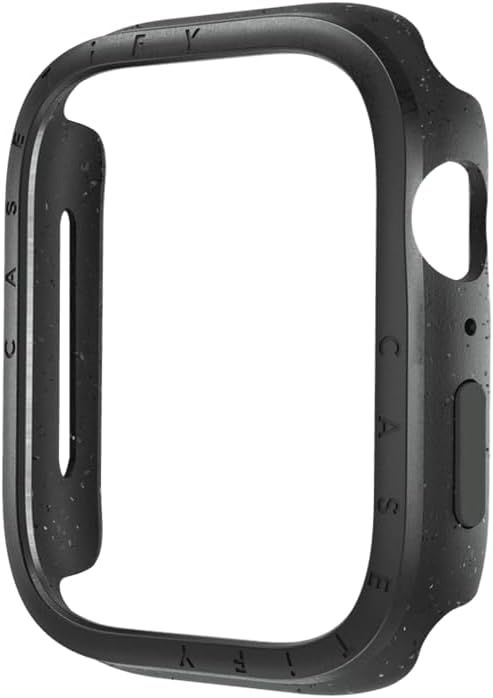 CASETiFY Impact Watch Case [Brushed Aluminium Bezel] Compatible with Apple Watch Series 10-42mm - Black