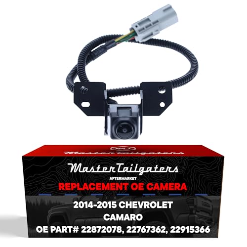 Image of Master Tailgaters Replacement for Chevrolet Camaro Coupe /Convertible (2014-2015) Backup Camera OE Part # 22872078, 22767362, 22915366