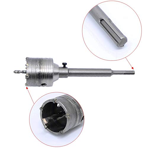 Broca sierra para muro de 65 mm con barra redonda 200 mm miniatura 4