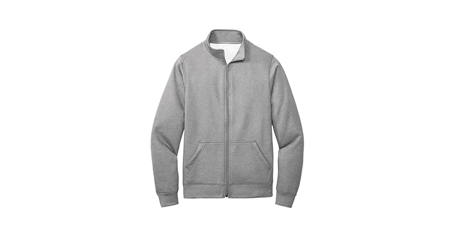 Joe's USA Men's Fleece Cadet Collar Full Zip Sweatshirts-S