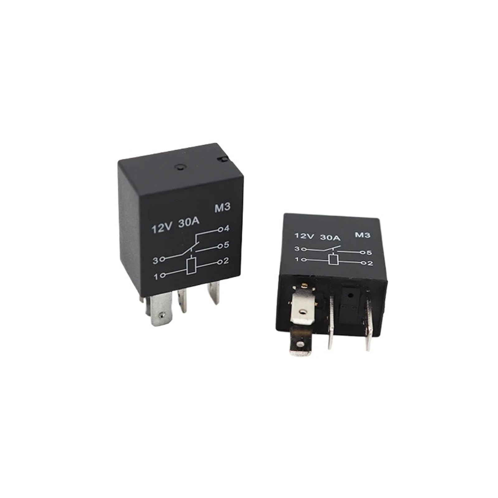 Relé automotriz de 30 A con fusible, 12 V/24 V, 4 pines, 5 pines, 40 A, 80 A, 5 unidades(80A Relay - 5pcs,12V 5Pin)