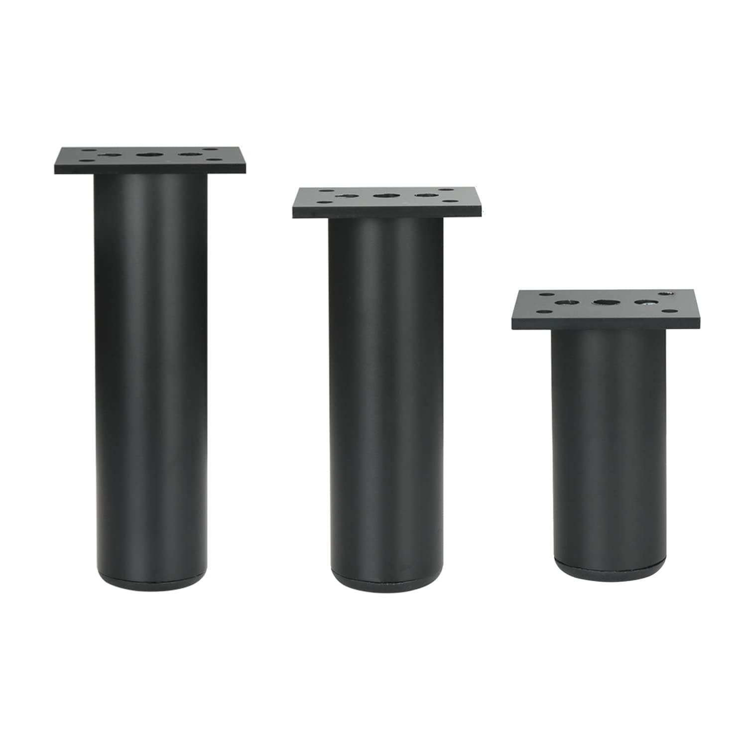 Qrity 150mm Furniture Legs Cabinet Feet Aluminum Alloy Kitchen Feet Sofa Feet Metal Table Legs Furniture Feet Worktop Bar TV Desk Legs, Pack of 4