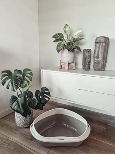 Lettiera ad angolo per gatto, grande o jumbo