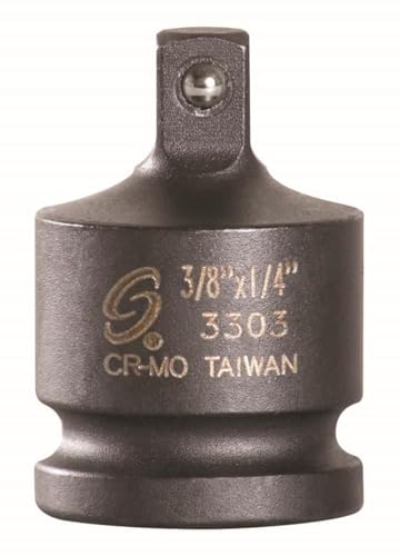 SUNEX TOOLS 3303 3/8-Inch Female x 1/4-Inch Male Super Socket Adapter with Friction Ball