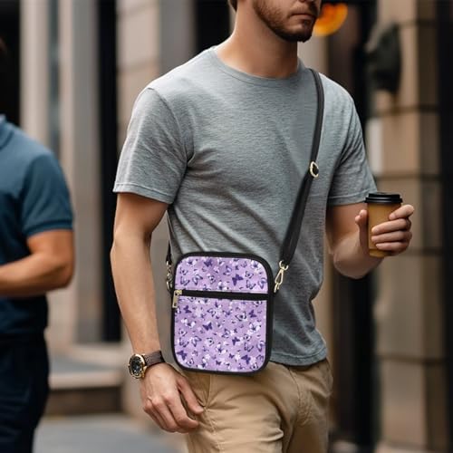 Leather Messenger Bag for Women Men Crossbody Bag Shoulder Bag Sling Travel Bag with Zipper Adjustable Strap3