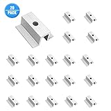 【Contenido del paquete】El paquete incluye 20 clips de presión centrales para panel solar. Clip intermedio para marcos de módulos de 30-60 mm, 60 mm de longitud, distancia entre módulos: 20 mm. Las fijaciones de tornillos no están incluidas.