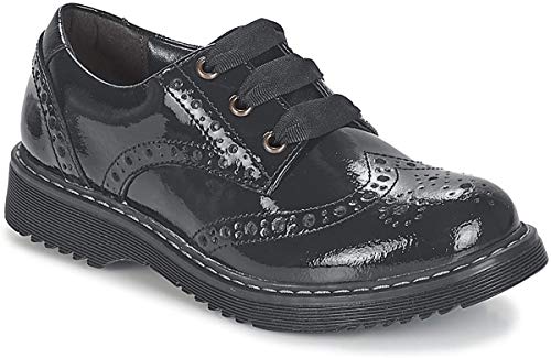 Angry Angels Impulsive II Girls Senior School Shoes Junior 5/38 Black Patent Medium