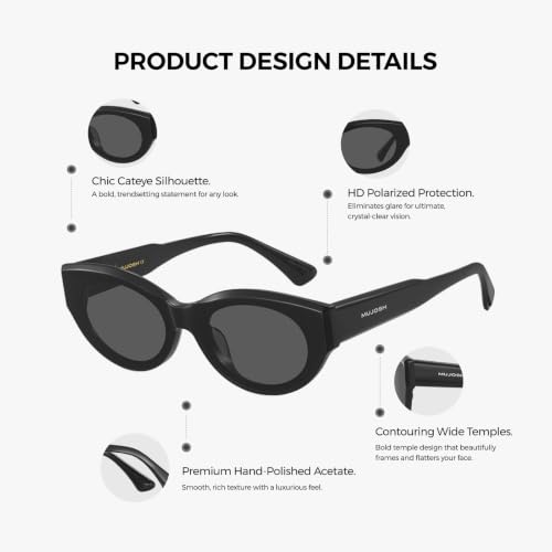Image of Retro Cat Eye Sunglasses for Women Men UV400 Protection