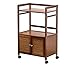 Produktbild ChangDe Vier Räder Tragbarer Werkzeugaufbewahrung Warenkorb Kinderwagen Rack Bambus Mobile bequem große Kapazität for Küche Wohnzimmer Büro 2 Stile Mehrzweckwagen (Color : A)
