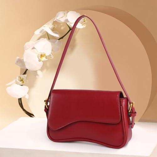 Image of PU Leather Tote Bag for Women with 2 Removable Straps and Zipper Closure