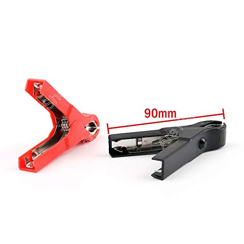4 Pcs 30A Car Battery Clip Alligator Clips Pliers Cables Test image 5