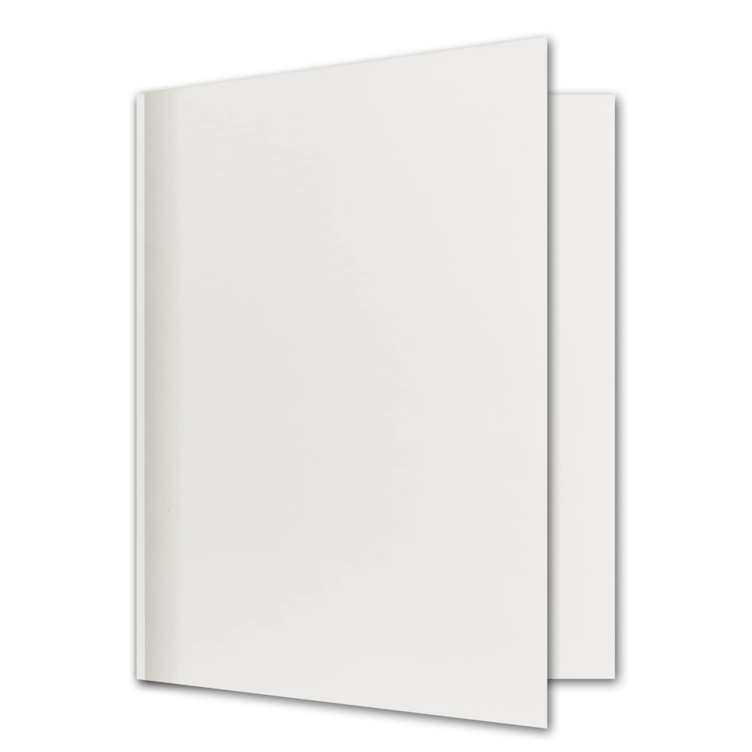 150x Trauer Briefpapier mit grauem Schattenrand, DIN B6+, 190 x 232 mm, Farbe Edel-Weiß, gefalzt