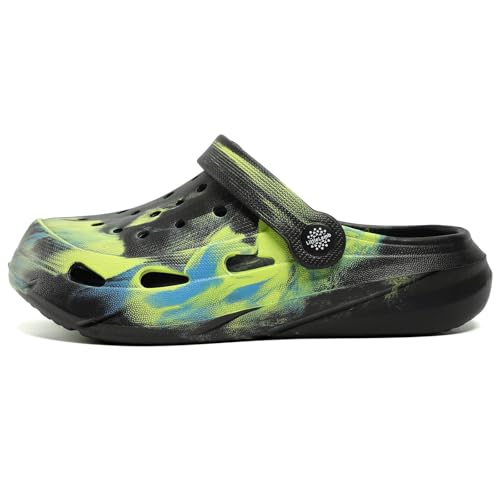 Image of Kids Boys Girls Classic Camo Garden Clogs & Mules | Lightweight Summer Shoes - Quick-Dry Non-Slip Beach Clogs