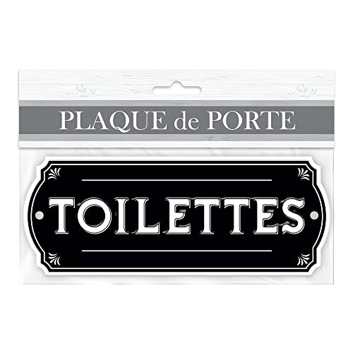 STC Plaque Porte Metal Toilettes