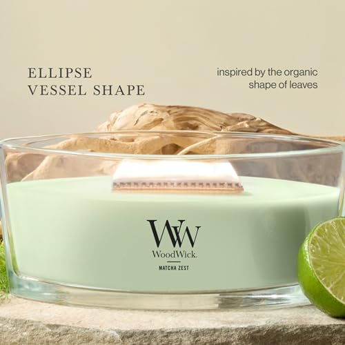 Image of Woodwick Matcha Zest Ellipse Candle