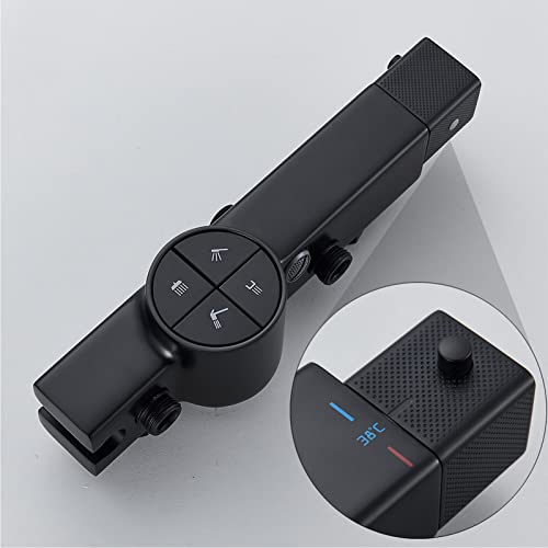 Robinet de douche noir mat pour rénover une salle de bain moderne