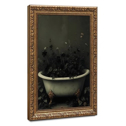 Toile botanique gothique foncé de qualité supérieure pour une décoration de chambre élégante