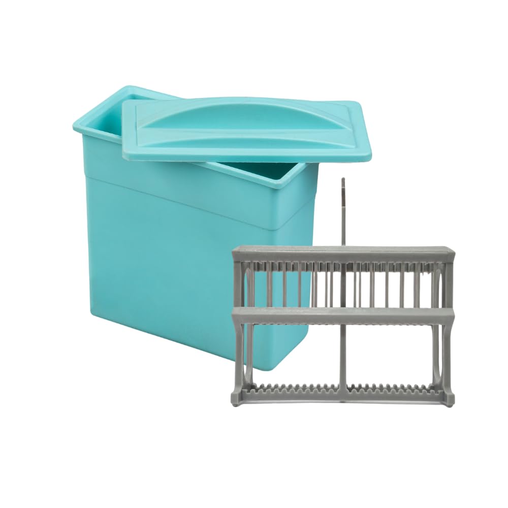 Slide Staining Jar and Carrier | Plastic | For 24 Slides (B0DCZNMDFQ) Amazon Price History, Amazon Price Tracker