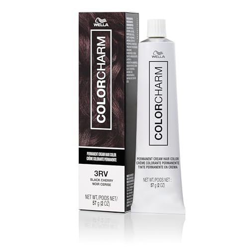 COLORCHARM Permanent Cream Hair Color, 3RV Black Cherry, 2 oz.