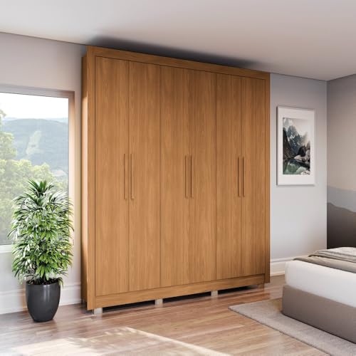 Kappesberg - Guarda Roupa Casal CB02M569 6 Portas e 2 Gavetas Com Pés Kappesberg