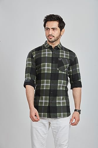 Image of BE ACTIVE Cotton Casual Checks Shirts for Men|| Casual Shirts for Men|| Mens Casual Shirts Full Sleeve