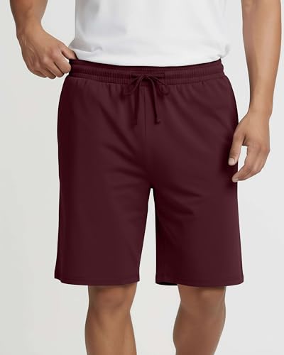 Image of 3 Pack Men's Pajama Shorts Sleep Lounge Casual PJ Comfy Cooling Pockets | Available In Big & Tall, Soft, Stretchy, Breathable, Elastic Waist, Athletic, Gym, Workout, Sweat, Summer, Night, Bottoms