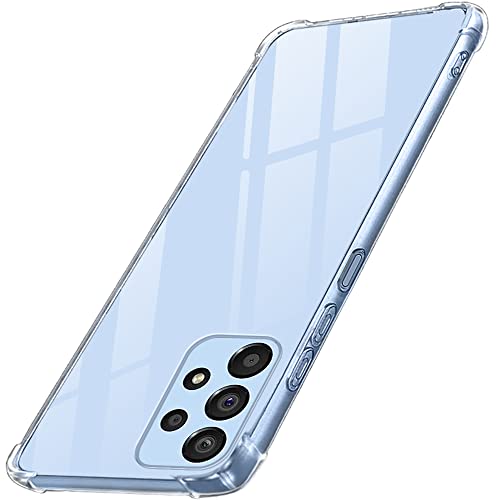 TheGiftKart Shockproof Clear Back Cover Case for Samsung Galaxy A13 4G | 360 Degree Protection | Hard Transparent Back Cover Case for Samsung Galaxy A13 4G (PC & TPU, Transparent Bumper)
