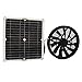 Arsor Ventola del Pannello Solare da 100 W, Ventola di Ventilazione Circolare da 10 Pollici IP65 Impermeabile Aspiratore Solare Ventilatori per Esterni Ventilatore Ad Energia Solare