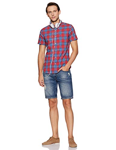 Image of United Colors of Benetton Men's Checkered Slim Fit Shirt