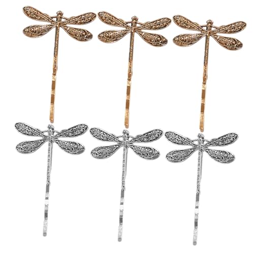 Holibanna 6 Piezas De Pinzas Para El Pelo De Libélula Vintage Pinzas Para El Pelo De Horquillas Para El Pelo Negras Horquillas Para El Pelo De Jade Horquillas De Libélula Mini