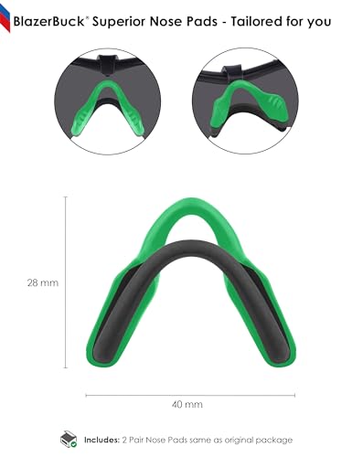 Image of BLAZERBUCK Replacement Nose Pads Nose Pieces for Oakley Razor Blade Sunglasses