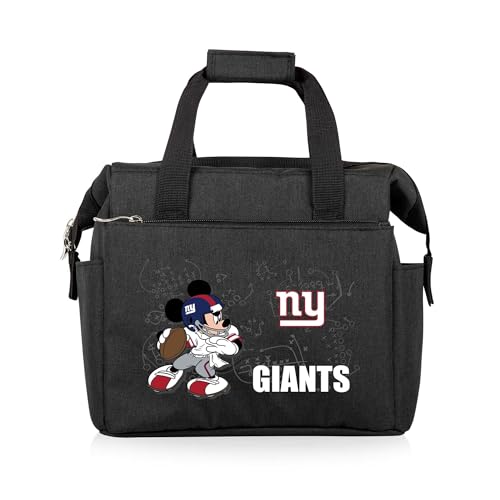 Image of PICNIC TIME NFL Mickey Mouse On The Go Lunch Bag - Soft Cooler Lunch Box - Insulated Lunch Bag, (Black)