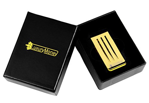 Money Clip and Card Holder are Stainless Steel Money Clips with Free Black Box by LuxuryMoney