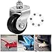 KONTONTY 2.75X1.96 Inch Hydraulic Jack Caster Wheel Replacement Front Swivel Floor Jack Wheel for 2 Ton Industrial Lifting Equipment