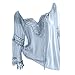 Produktbild TOPSELD Top Damen, Frauen Plus Size Off Schulter Spitze Reine Farben Kurzarm Bluse Lose Tops