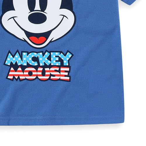 Image of Disney Mickey Mouse Boys Short Sleeve T-Shirt and Active Mesh Shorts Set for Toddler and Big Kids
