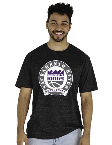Sacramento Kings NBA Officially Licensed Tri-Blend T-Shirt Black, X-Large